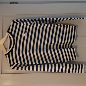Nautica navy and white striped sweater